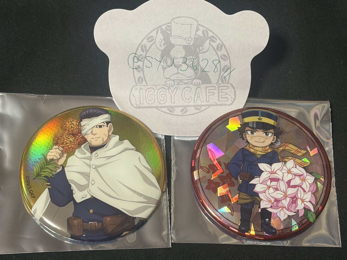 交換】ゴールデンカムイ 金カム カレンド karendo 缶バッジ 譲→尾形