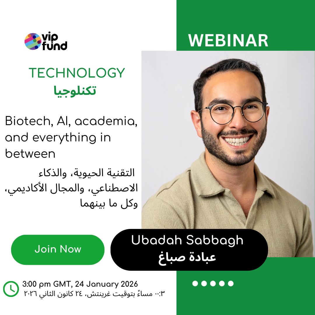 Biotech, AI &amp; Academia — all in one webinar
with Ubadah Sabbagh
🗓 Today | 3:00 PM GMT | 💻 Zoom