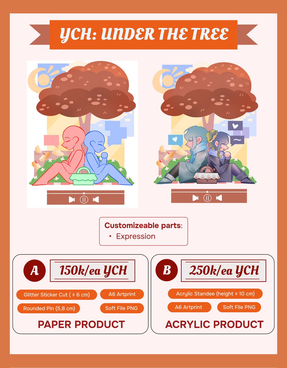 💐RT's are appreciated💐
Hello! I'm opening another merch commission with a special price for Valentine! Indonesian only yah~

🛒 PO : 24 Januari - 24 Februari 2026 

🔗forms.gle/gMjhpMJ1n9ozWs…

#merchcommission #commission #art
