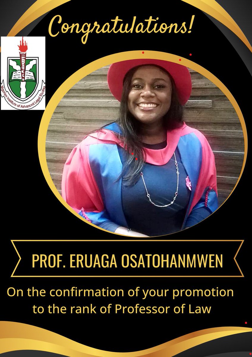 NIGERIAN INSTITUTE OF ADVANCED LEGAL STUDIES tweet media