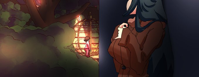 こういうのも、位置関係としては正確なのかもしれないけど、見つかりたくないから、実際の距離感よりも、感覚的にはものすごく近くに居るように感じてるはずなんだけど、それをどう表現したらいいものか。 