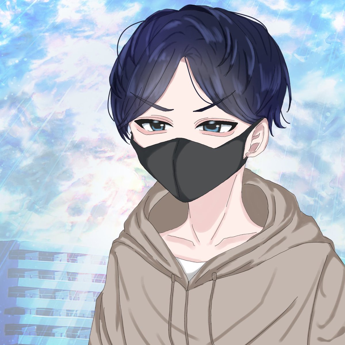 レイウ (日常&闘病垢)「夢を照らす青時雨」 tweet media