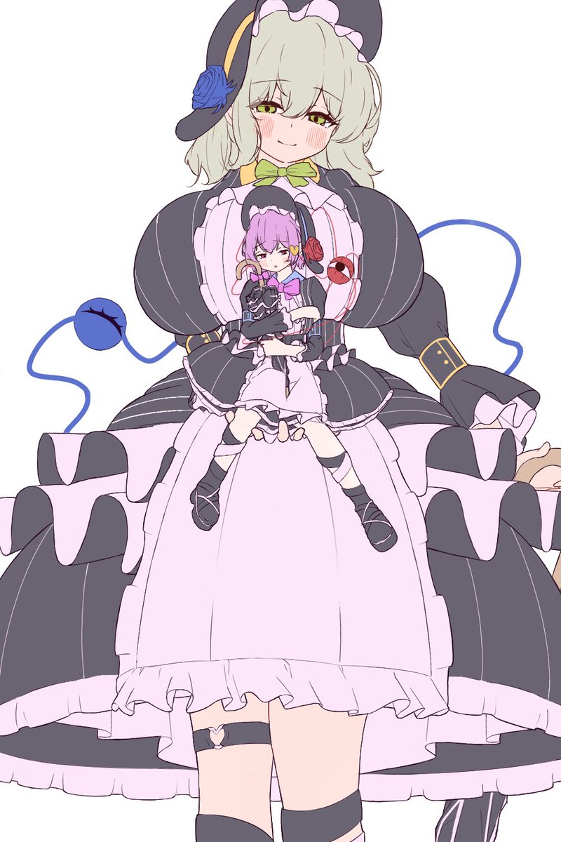 体格差古明地姉妹WIP!体格差×ロリータなんて全人類見たいよね。。。? 