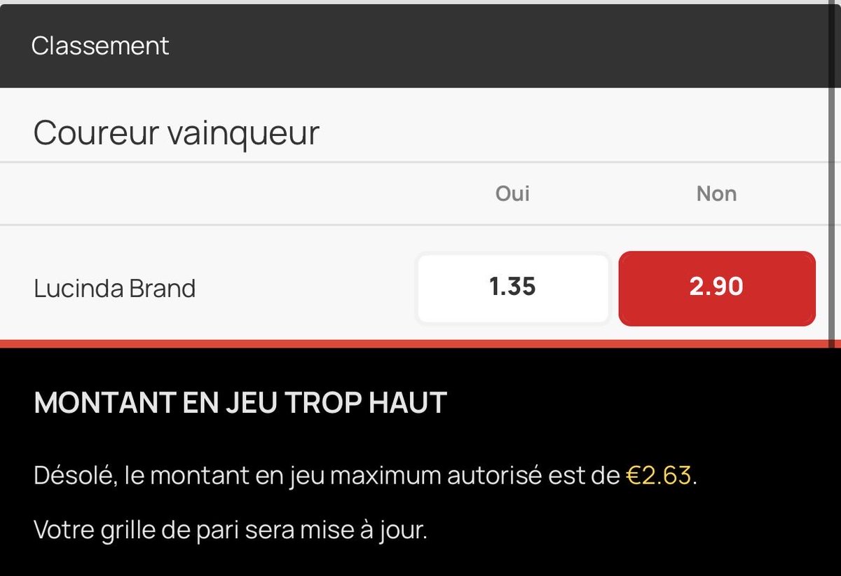 Tojaco79's tweet image. Admiratif des efforts déployés par @BingoalBe pour pourrir chaque jour un peu plus la vie des parieurs belges gagnants.
Puisque @ksc_cjh s’en fiche, pourriez-vous vous pencher sur ce cas, chers @GLBouchez @MR_officiel @LesEngages_be @ladh @sudinfo_be @lesoir @lecho @lalibrebe ?