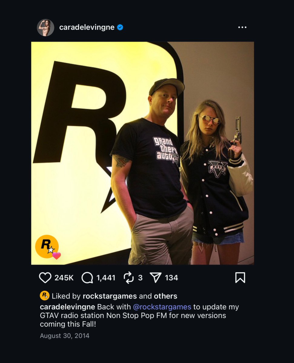 Cara Delevingne, the real voice behind DJ Cara on GTA V’s iconic Non-Stop-Pop FM.