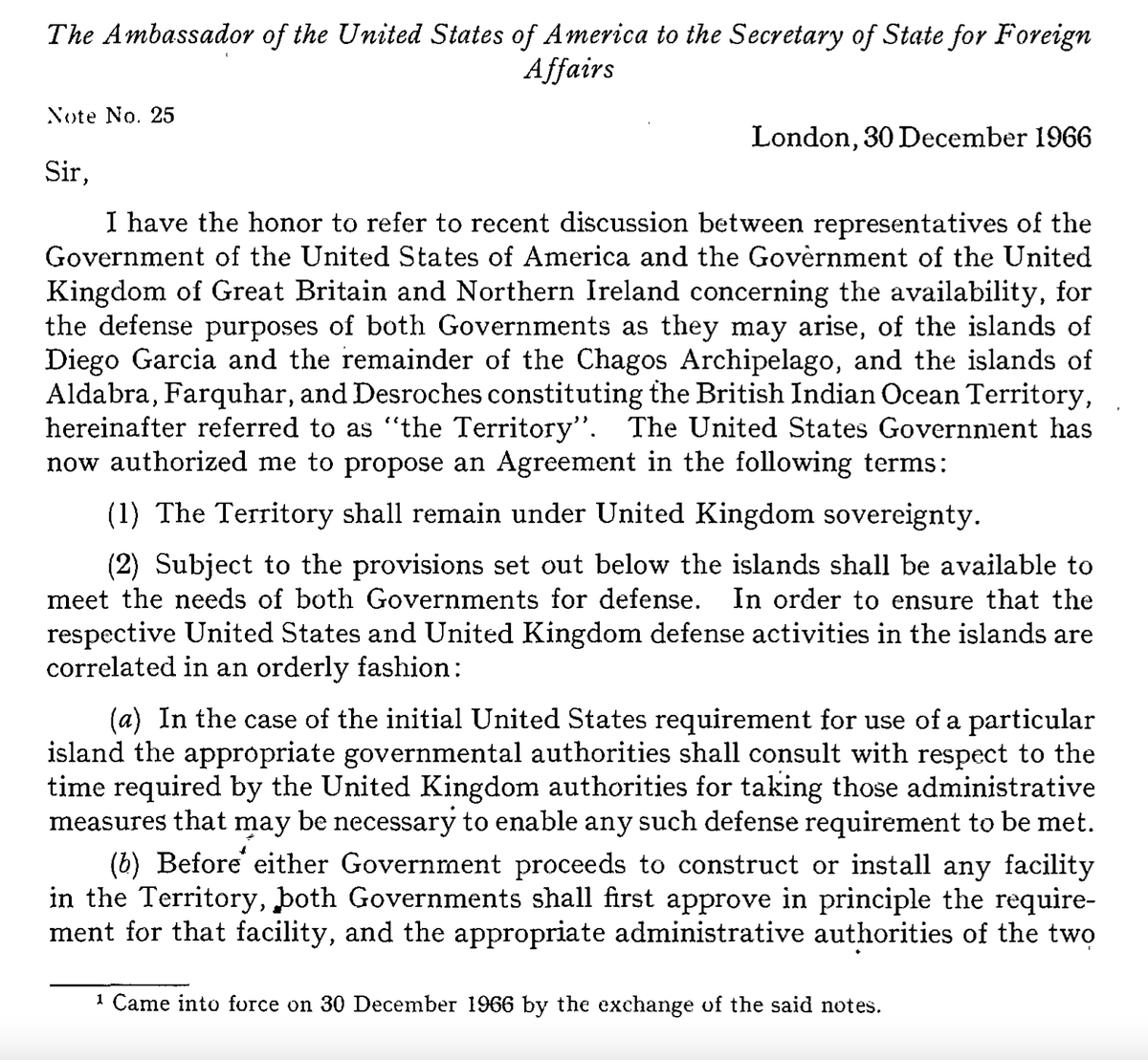 “(1) The Territory shall remain under United Kingdom sovereignty.”

Absolute banger of a treaty clause.

🇮🇴🌴🌞🐢