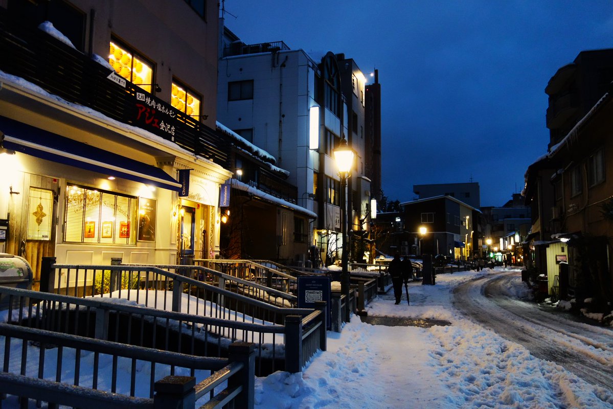 金沢 香林坊せせらぎ通り

一転、今日の雪は重い…重い…☃