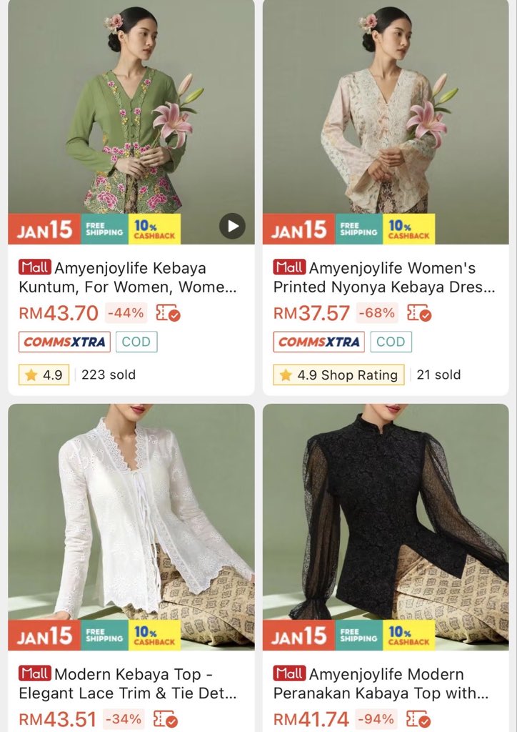 xxfinaaa's tweet image. Nad Zainal spill LUBUK KEBAYA murah pulakkk koranggg 🙈 banyak gila kebaya cantik nyonya style &amp;amp; ala ala gadis kretek 🥹💖