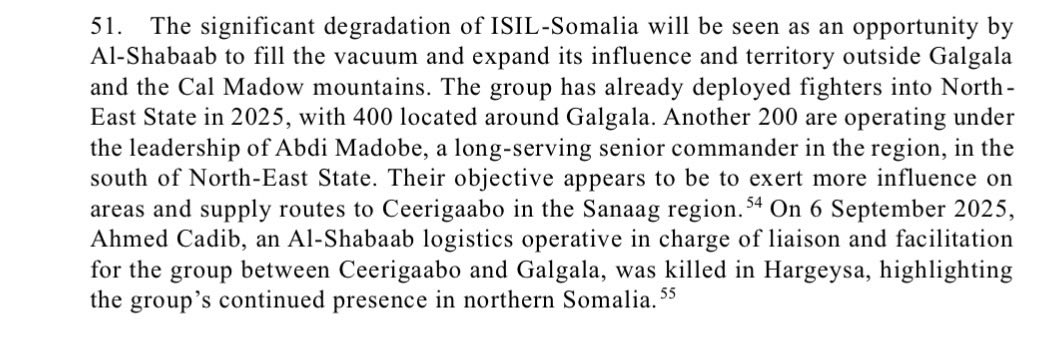 Very concerning

Wherever Somalia becomes involved, terrorism appears to follow. The Somalia-backed proxy militia occupying the city of Las Anod has reportedly been infiltrated by Al-Shabaab.

“Another 200 are operating under
the leadership of Abdi Madobe, a long-serving senior