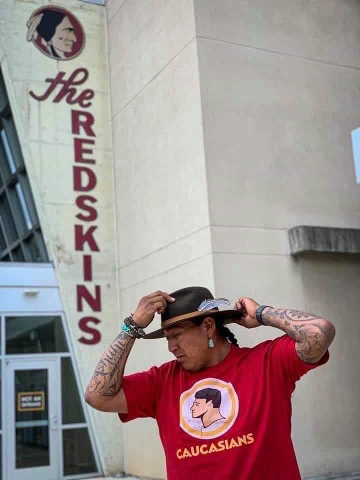 _nativeamerica's tweet photo. I'm truly sorry if I offended anyone while I was wearing my "Caucasians" shirt. I thought I was honoring you.￼ https://t.co/PoshjT1dvS