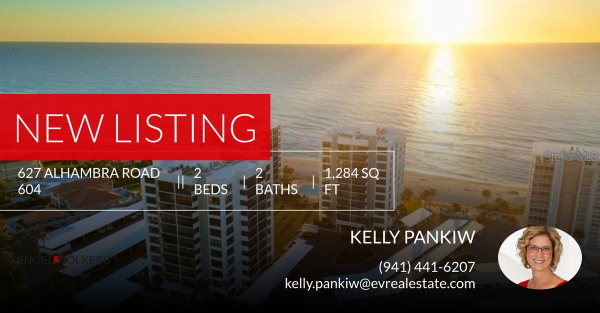 K17pankKelly's tweet photo. 📍 New Listing 📍 Take a look at this fantastic new property that just hit the market located at 627 Alhambra Road 604 in Venice. Reach out here or at (941) 441-6207 for more information

Kelly Pankiw
Real Estate Advis... https://t.co/hX1OU2p256 https://t.co/k1vkXeOeDN