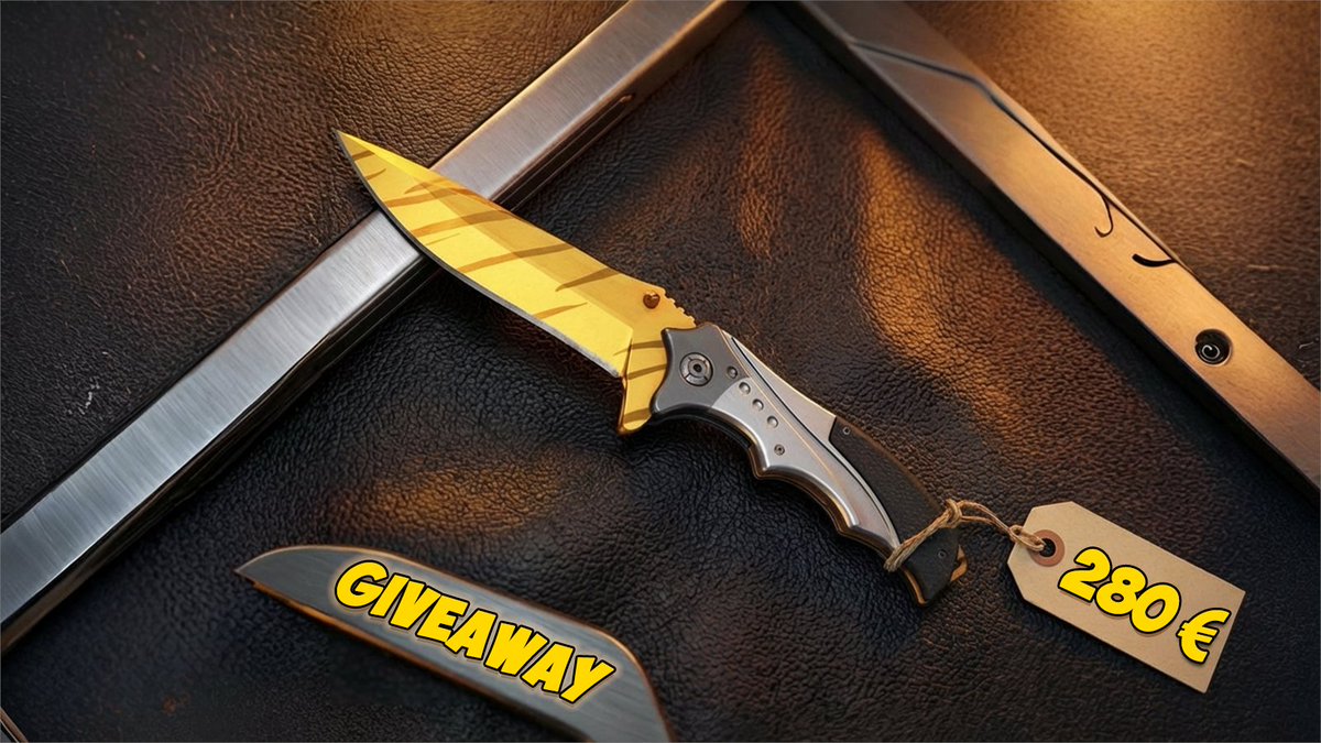 🎉 GIVEAWAY 🎉

Wir verlosen ein Nomad Knife | Tiger Tooth (FN) im Wert von etwa 280€!🐯🔪

So bist du dabei👇
✅ Like diesen Post
✅ Folge <a href="/purzelparty/">PurzelParty Esports</a>
✅ Retweet
✅ Markiere 2 Freunde in den Kommentaren
⏰ Ende: 02.03.26

Viel Glück &amp; GG! 🍀🔥
#PurzelParty #CS2 #Giveaway