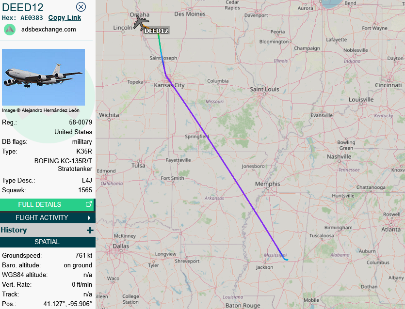 SirListenalot's tweet photo. #KC135 #AE0383 #DEED12 arrived at Offutt to support a 2BW #B52 mission https://t.co/L5ifeWbm53