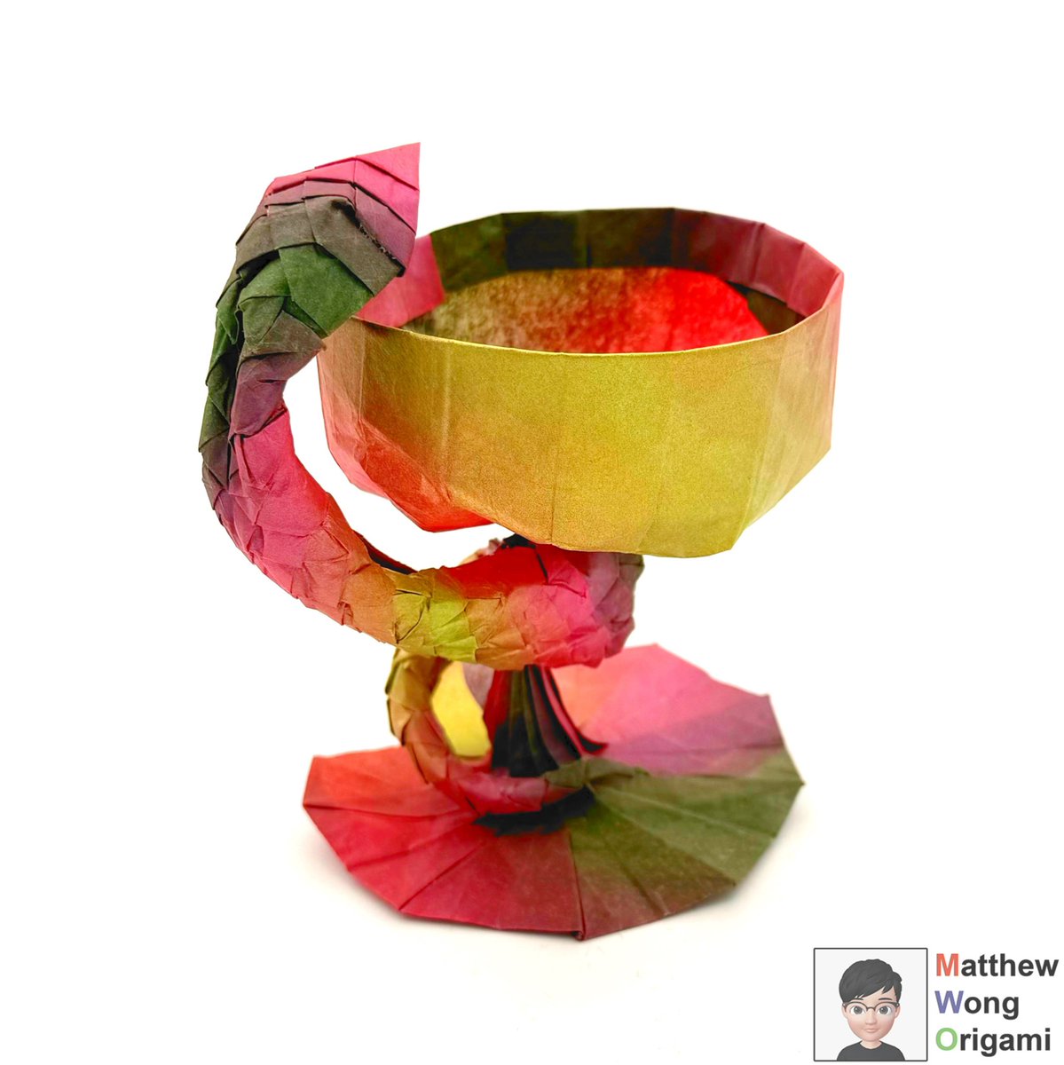 MatthewWongchai's tweet photo. π·βοΈ
Bowl of Hygieia - Andrey Ermakov
Painted Wenzhou Pi Paper 45cm x 45cm
.
#origami #ζΊη΄ #ζη΄ #ζηΊΈ #ζγη΄ #γγγγΏ #paper #art #artist #paperart #origamiart #fold #paperfolding #craft #papercraft #gallery #photooftheday #artoftheday #ioio #ioiox #ioio2025 https://t.co/ZUNIDsJuyx