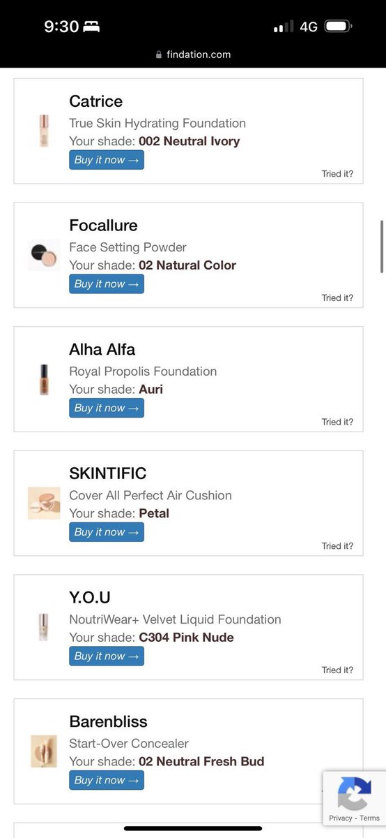 AliatulAqila's tweet image. Cheat code untuk korang yang selalu pening pilih foundation bila beli online:

Masuk je nama foundation yang tengah pakai sekarang. nanti dia auto keluar shade dari brand lain yang sepadan.I pakai Kamelia Cosmetics Vanilla, saja nak tukar terus dia suggest semua brand yang match.