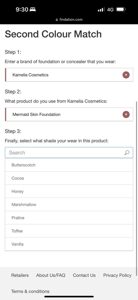AliatulAqila's tweet image. Cheat code untuk korang yang selalu pening pilih foundation bila beli online:

Masuk je nama foundation yang tengah pakai sekarang. nanti dia auto keluar shade dari brand lain yang sepadan.I pakai Kamelia Cosmetics Vanilla, saja nak tukar terus dia suggest semua brand yang match.