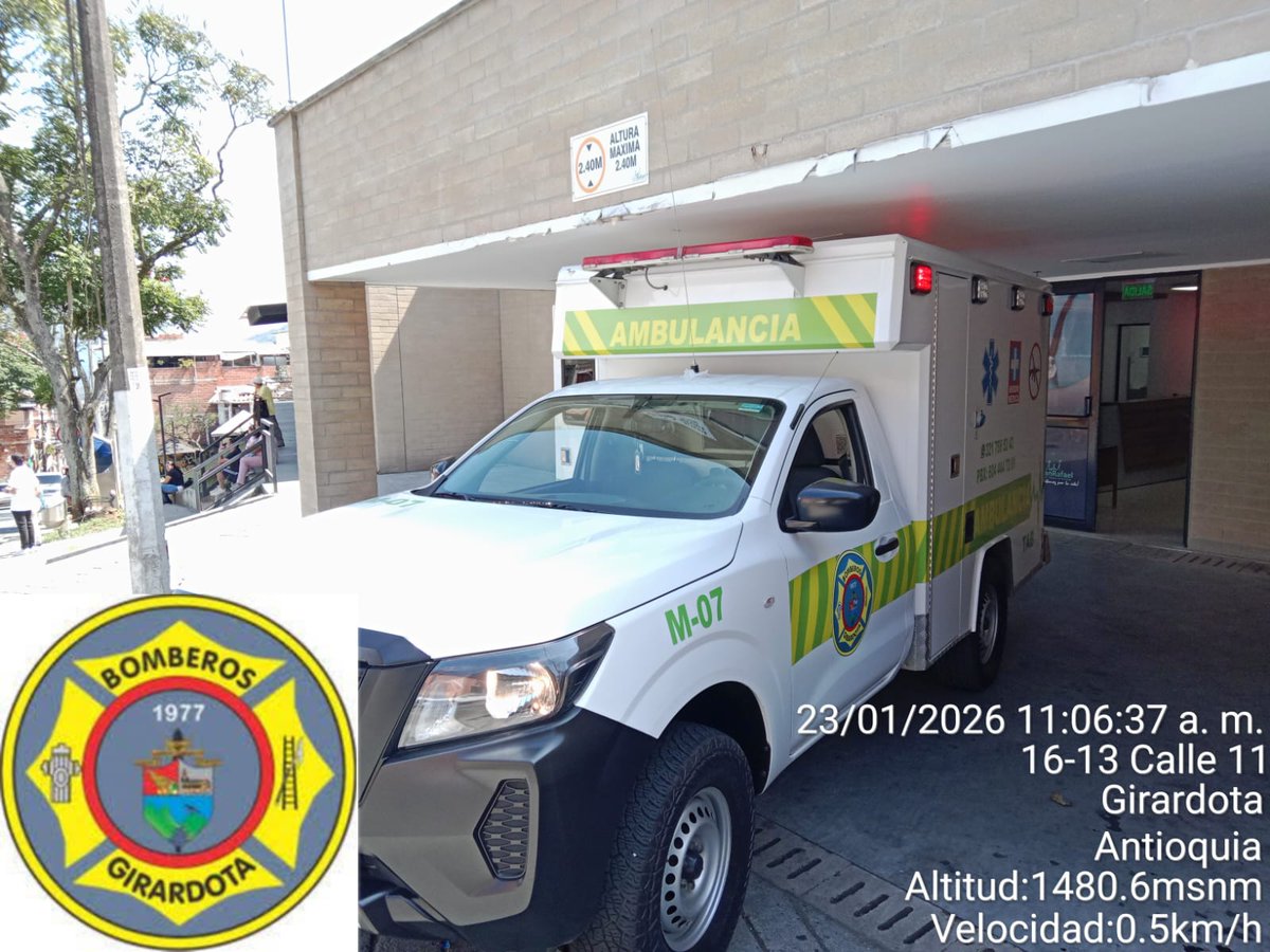 ✓ 11:10 | Traslado Primario Hospital San Rafael de #Girardota a Fundación Clínica del Norte – Personal APH y médico realizan traslado seguro de paciente. Recibido por médico de turno sin complicaciones. #Emergencias