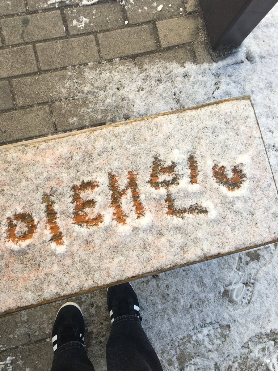 오늘 아침에 눈이 있길래…..♡