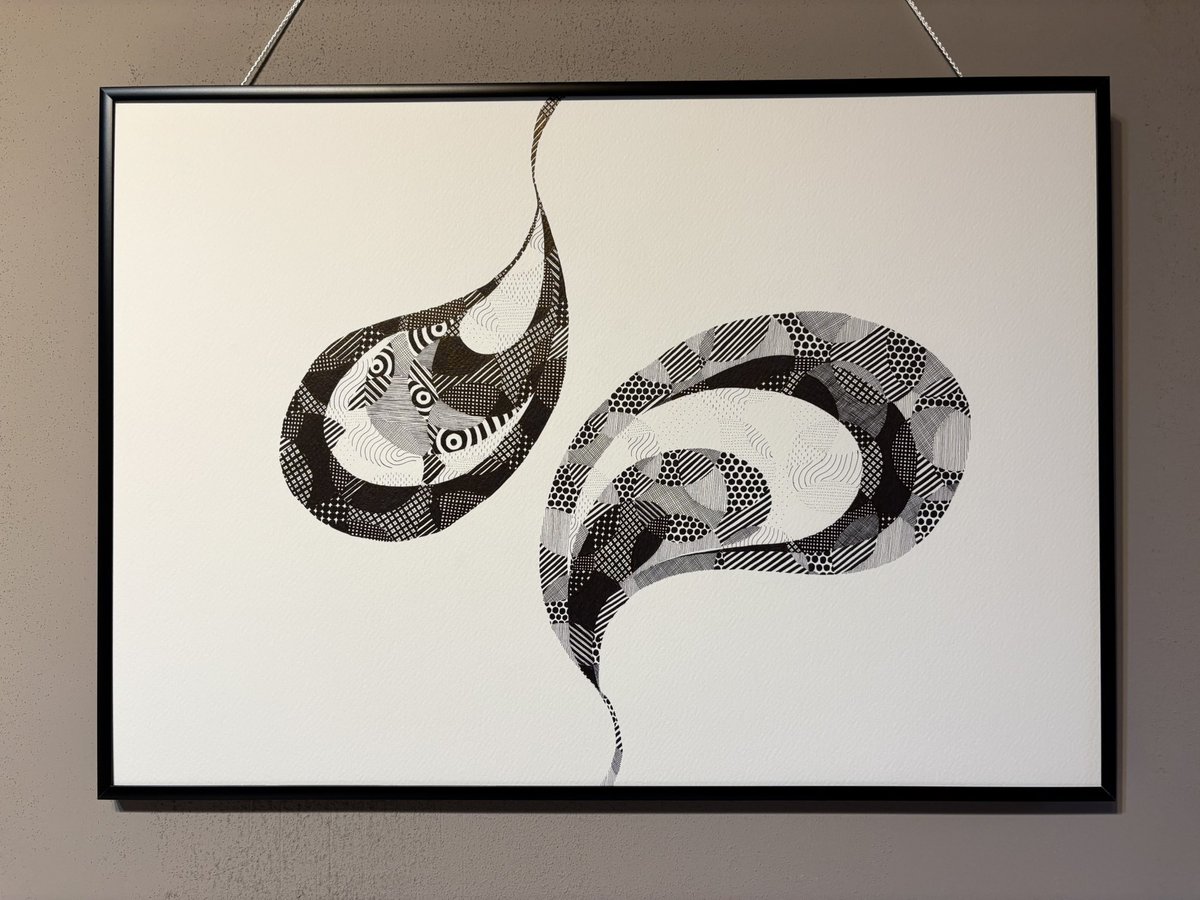 nanri_omoime's tweet image. norenof

『Lobe』

Ink drawing
Acryldeneb
364 × 257 mm

#norenof
#pendrawing #patterndesign #lineart #linedrawing #art #graphicdesign