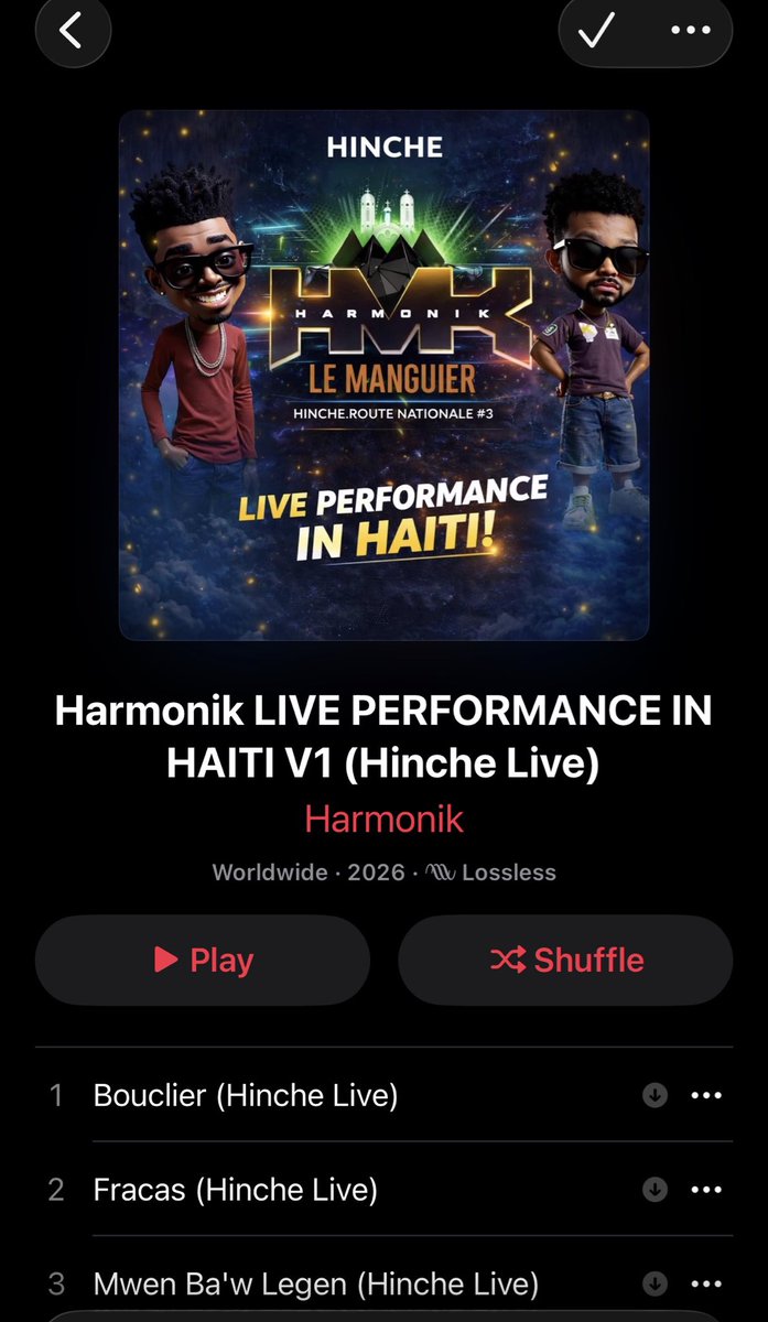 Nou lage wi tonnèrrrrrrrrr al sou Itunes pouw ka enjoy live lan🔥🔥🔥🔥🔥