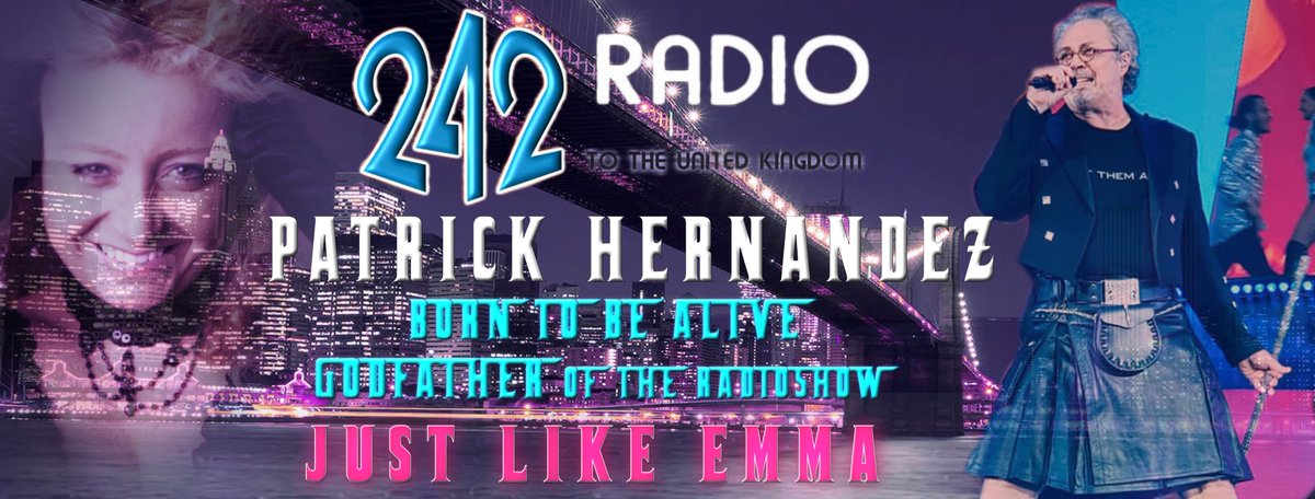 Wink to PATRICK HERNANDEZ, who is our godfather, from my show JUST LIKE EMMA on 242 UK. 
A bright star in the music world and of our independent artists that we promote  ;)
youtube.com/watch?v=tcW5Y_…