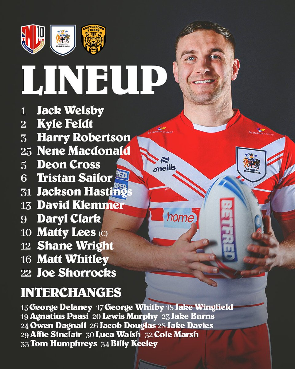 Saints1890's tweet photo. 😇 Here is how your Saints lineup for Matty Lees' Testimonial Match against @CTRLFC! 

Live Match Centre 
➡ https://t.co/AEKp5xeAjd

#COYS https://t.co/MwymaxF273
