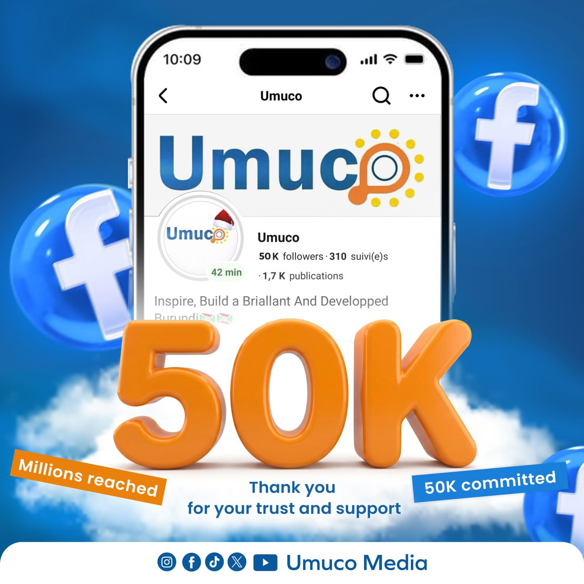 5Ok followers on Facebook 

“Within Millions of our Audiance on Facebook,50k decided to be committed to us”

Thank you,we won’t take it for granted 🙌🏻

#abatwip