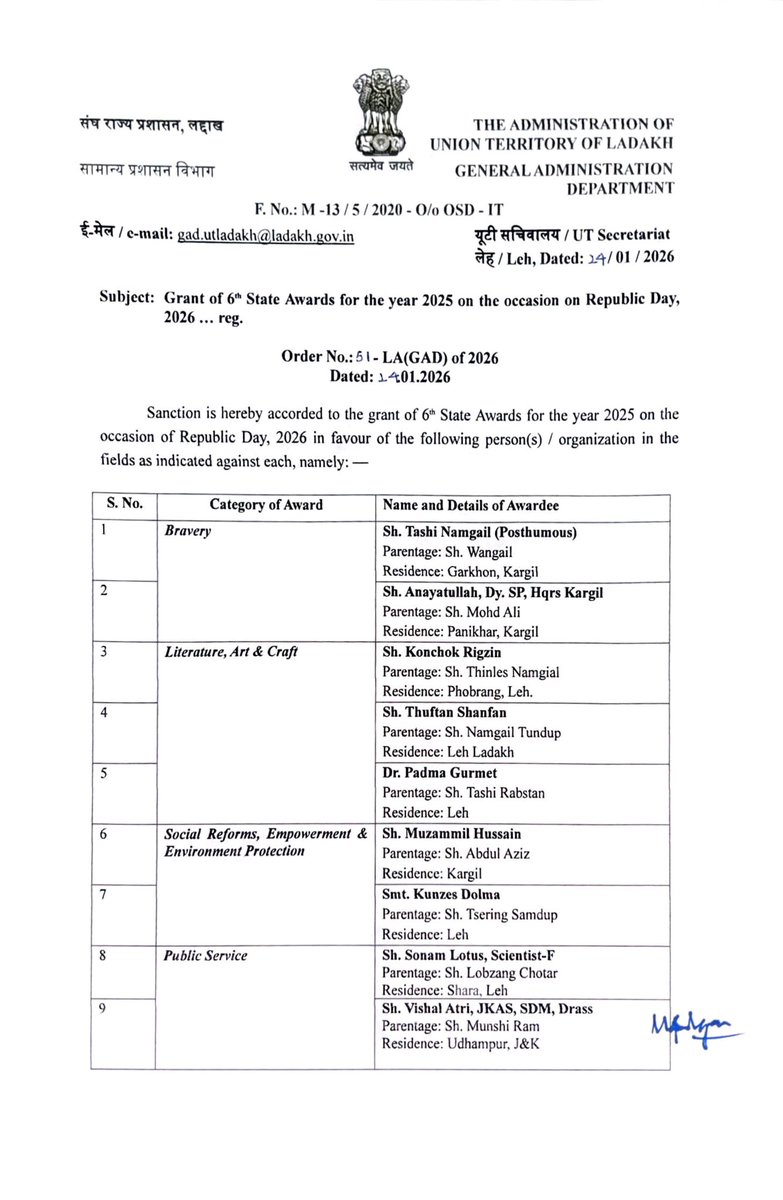 DIPR Ladakh tweet media