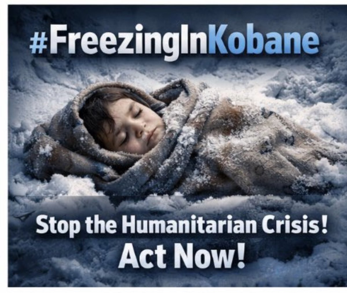 RoniJan21's tweet photo. Children are freezing to death in Kobanê.
Human Right Now For Kobane
Human Right Now For Rojava
#StarlinkForRojava https://t.co/aLReuz5zs4