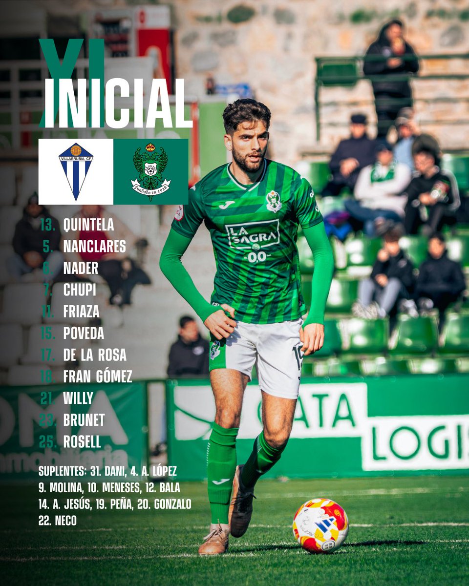 Aquí está nuestro 𝒐𝒏𝒄𝒆 💚⚔️

#VillarrubiaToledo
