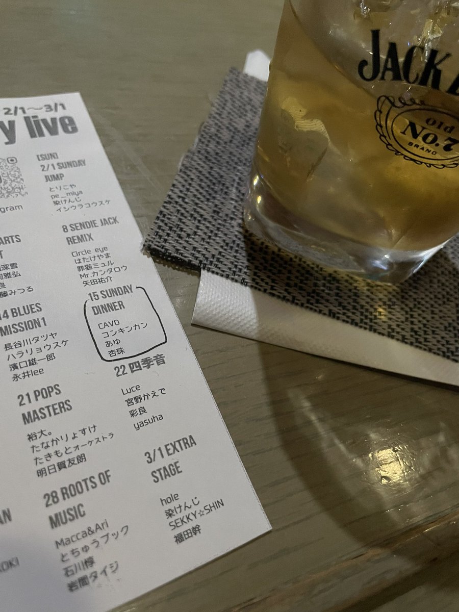 下北沢Artist年初めライブ！
楽しかった！！みんな個性的で素敵で、それぞれのライフステージにいるんだーって思った！

また素敵な時間を！！
次は2/15のアニバーサリーで会おう！