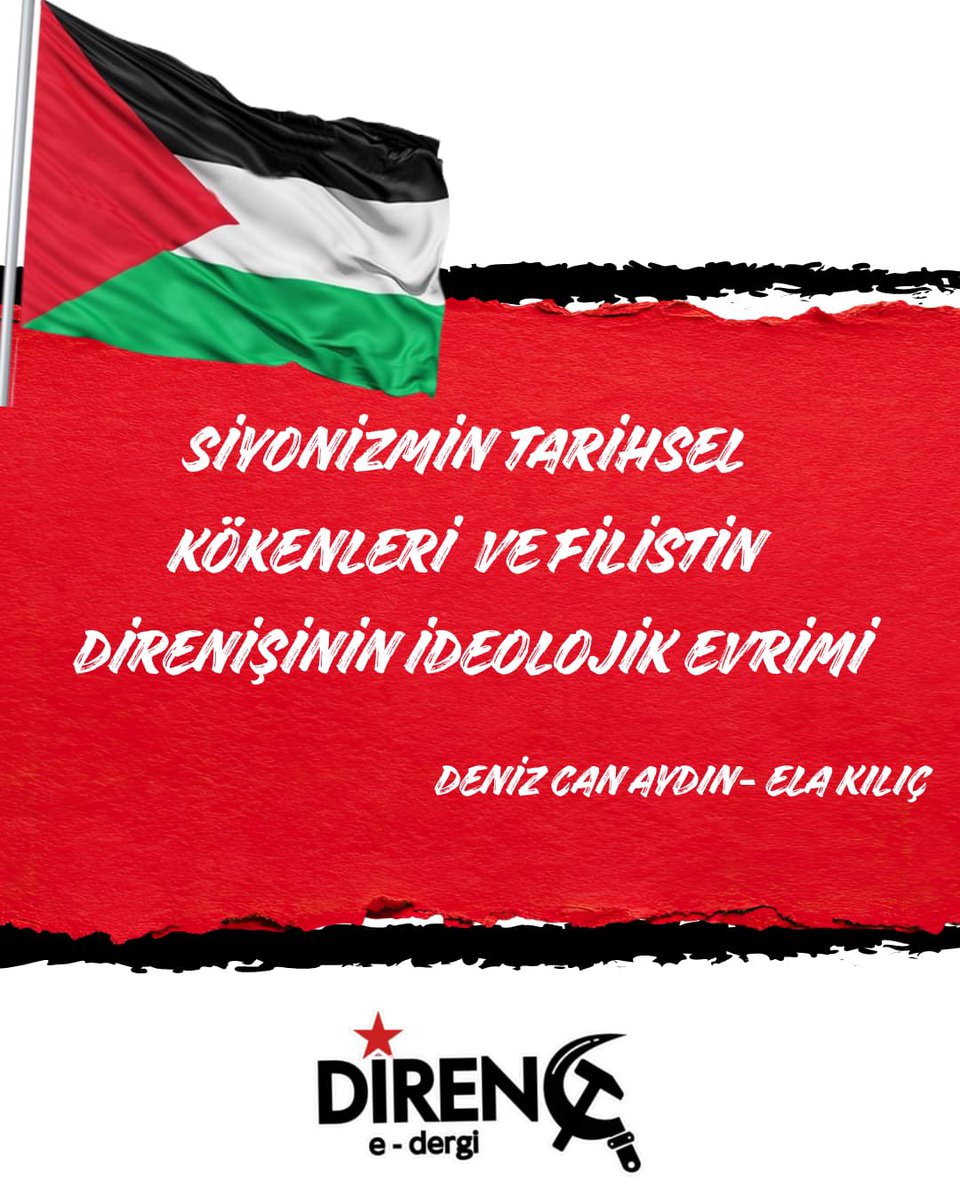 🔴 DİRENÇ DERGİ GENEL | Siyonizmin Tarihsel Kökenleri ve Filistin Direnişinin İdeolojik Evrimi

Deniz Can Aydın &amp; Ela Kılıç yazdı ✏️ 

🔗 Yazı linki: direncdergi.net/siyonizmin-tar…