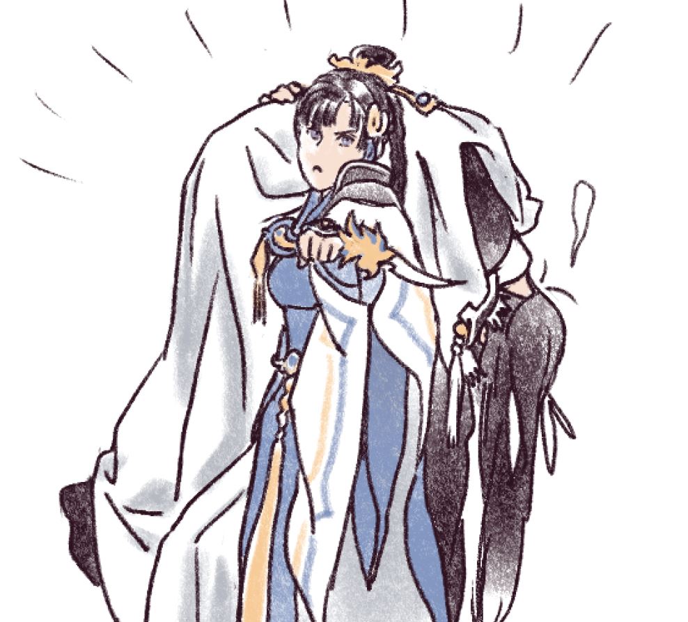 殤様なんであんなに睦っちゃんに頭あがんないんだろうっていう妄想で、睦っちゃんに抱っこされて戦線離脱したことがあるという可能性