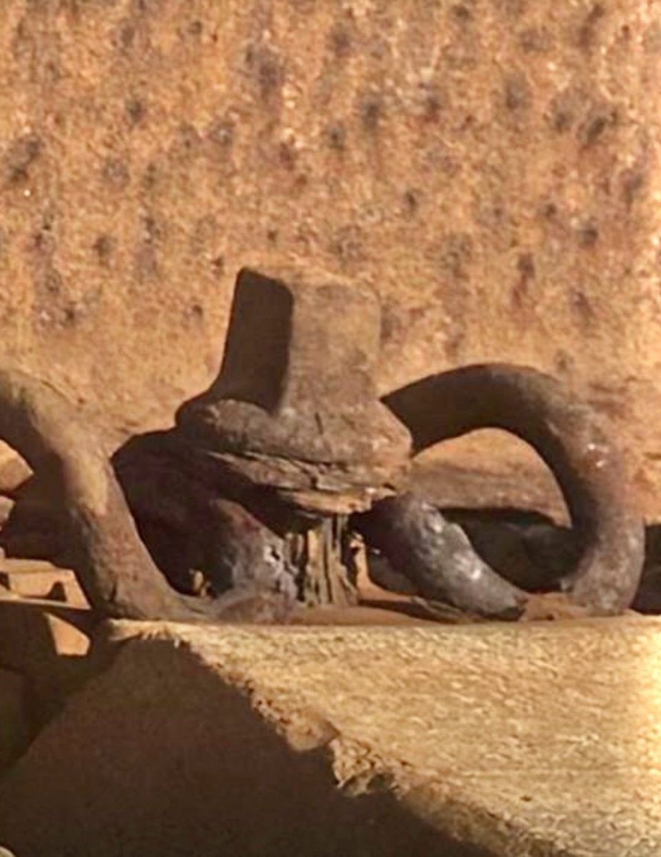 Framaurus's tweet image. Fotos de ayer. Tramo Cubelles-Vilanova. Tornillos defoliados y corroídos .
