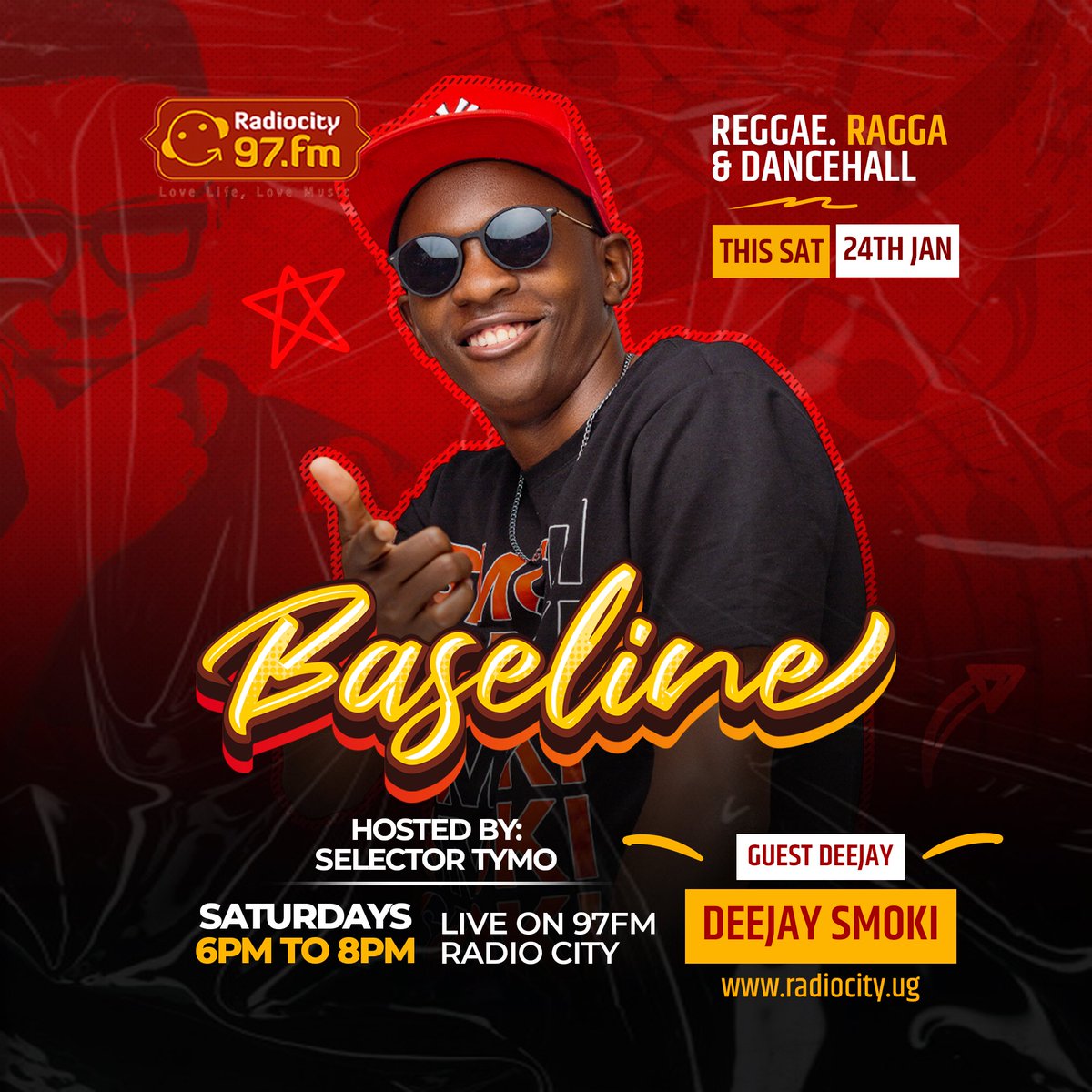 Deejay_Smoki's tweet image. Today I'll be live on your 📻 via @97fmRadiocity on #baseline with mandem @SelectorTymo...... 😎