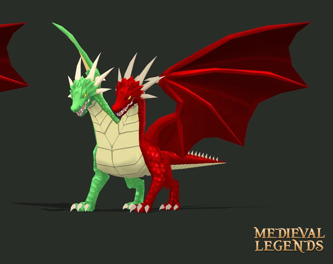 Medieval_Legend's tweet photo. Here’s a two-headed dragon, still in the works.  

This WIP 3D model will soon become a reality in Medieval Legends!  

#followfriday #mobile #strategygame #indiedev #gamedev https://t.co/DN7osVWAQ9