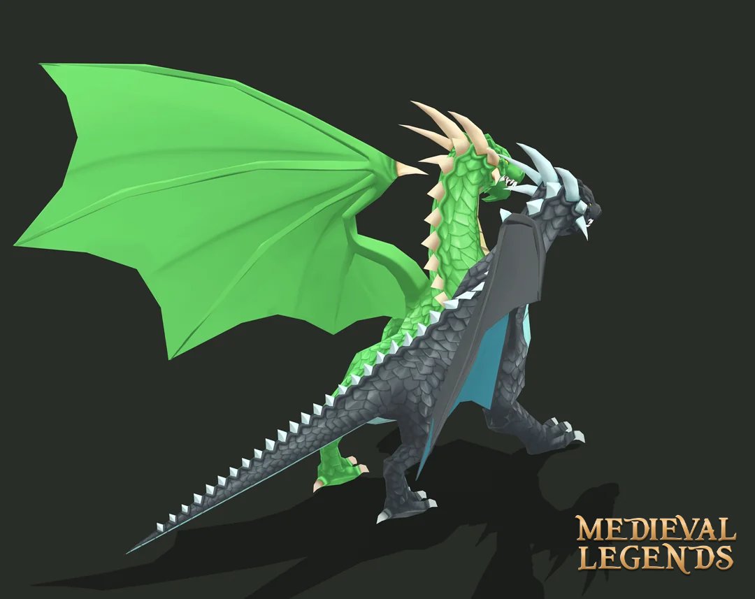 Medieval_Legend's tweet photo. Here’s a two-headed dragon, still in the works.  

This WIP 3D model will soon become a reality in Medieval Legends!  

#followfriday #mobile #strategygame #indiedev #gamedev https://t.co/DN7osVWAQ9