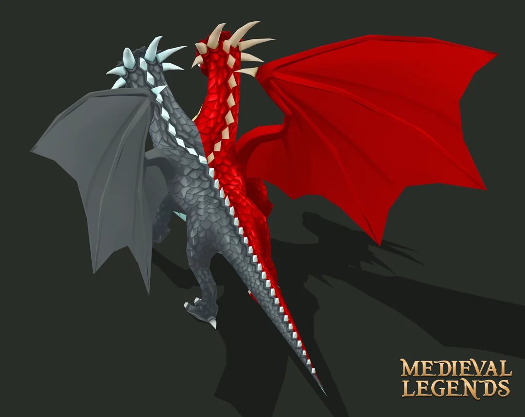Medieval_Legend's tweet photo. Here’s a two-headed dragon, still in the works.  

This WIP 3D model will soon become a reality in Medieval Legends!  

#followfriday #mobile #strategygame #indiedev #gamedev https://t.co/DN7osVWAQ9