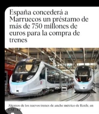 gabiferrador's tweet photo. Mentre Catalunya es queda sense trens per la mínima inversió durant anys, al Marroc aniran modats.
Som un Pais de merda, manats per uns merdes! Vergonya absoluta! #Rodalies https://t.co/kUt7hFR3a7