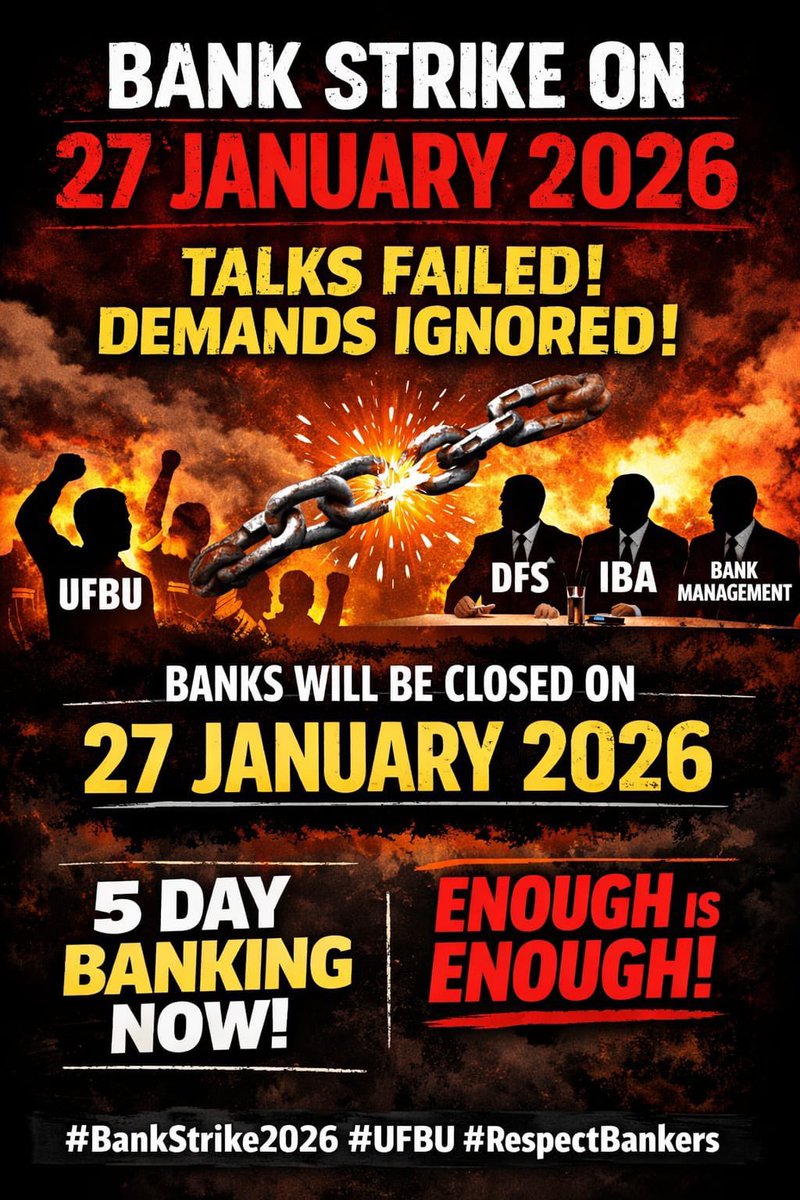 World moving to 4-Day Week
🏦 Banking already 24×7 (digital). But when bankers ask for 5 days, suddenly it’s called “luxury”? 
✔️ IBA agreed
✔️ Settlement signed
Now the ball is with the Government —
Honour your own commitment.
Respect the Settlement.
#Approve5DayBankingNow