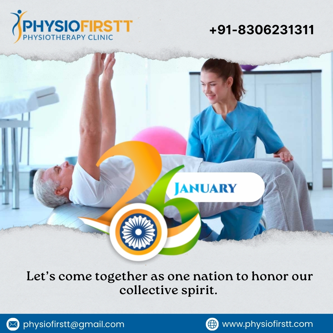 🇮🇳 Happy Republic Day! PhysioFirstt — restoring mobility &amp; easing pain so you can move with confidence. 🙌💪
📞 Book your appointment today: +918306231311
🌎 physiofirstt.com
📍 Bapu Nagar, Jaipur
#RepublicDay2026 #26January #JaiHind #Physio #Jaipur