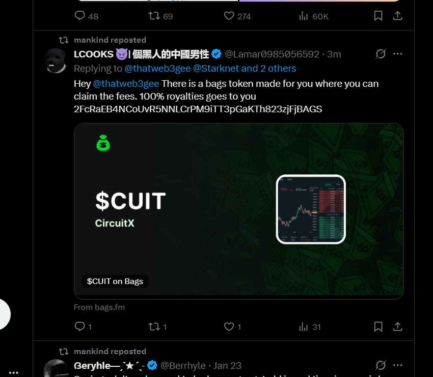 Lamar0985056592's tweet photo. @thatweb3gee just reposted 👀 https://t.co/UZcFD6Hudm