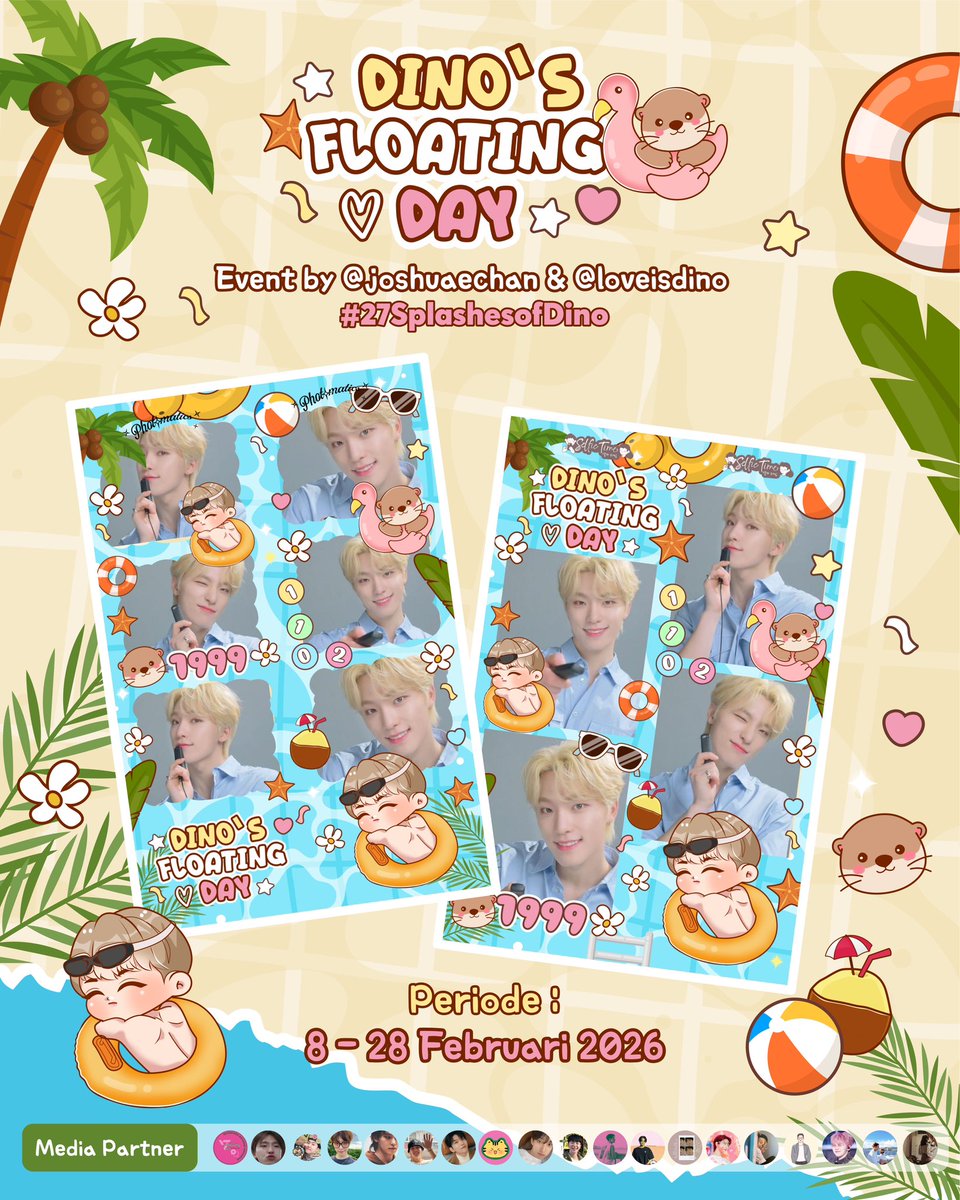 𝑫𝒊𝒏𝒐'𝒔 𝑭𝒍𝒐𝒂𝒕𝒊𝒏𝒈 𝑫𝒂𝒚 🏊🏻‍♂️

Dino's Birthday Frame Event by <a href="/joshuaechan/">caca</a> &amp; <a href="/loveisdino/">man</a> 

📆 February 8th - 28th, 2026
🗒️𝘍𝘪𝘯𝘥 𝘥𝘦𝘵𝘢𝘪𝘭𝘴 𝘣𝘦𝘭𝘰𝘸👇🏻✨

A splash of fun in every moment!💦🏝️

Kindly tag us &amp; use the hastag!🏷️❤️
#DinoFloatingDay
#27SplashesofDino