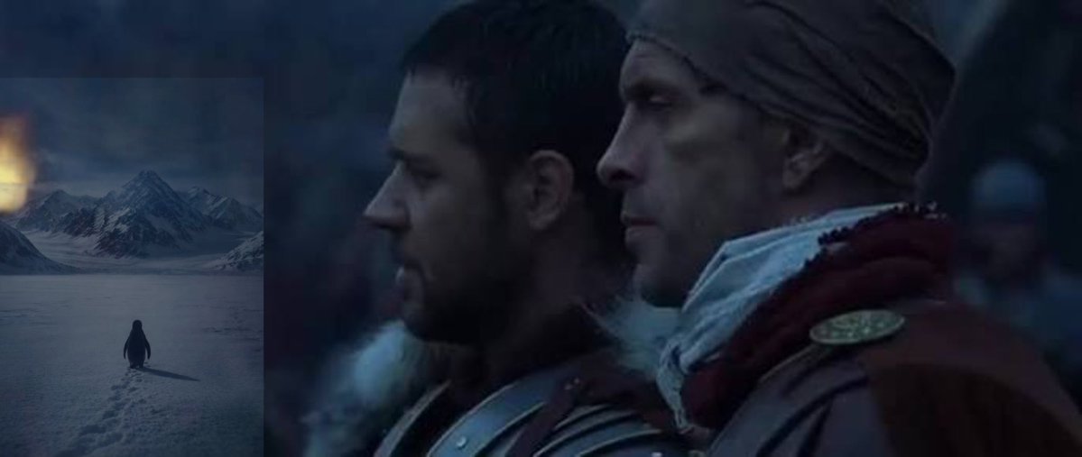 tomwanderer's tweet image. “A penguin should know when it is lost”

“Would you Quintus, would I?”