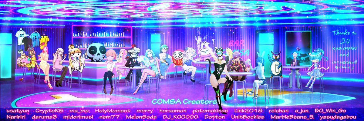 yasudagabou's tweet photo. 今月　#comsa　のサービスが終了します

新しい価値の創造の場での挑戦、期待、クリエーター達との協力で合作したりなどとても良い経験ができました

ありがとうございました
@comsadotio 運営お疲れさまでした https://t.co/HXakidxsFl