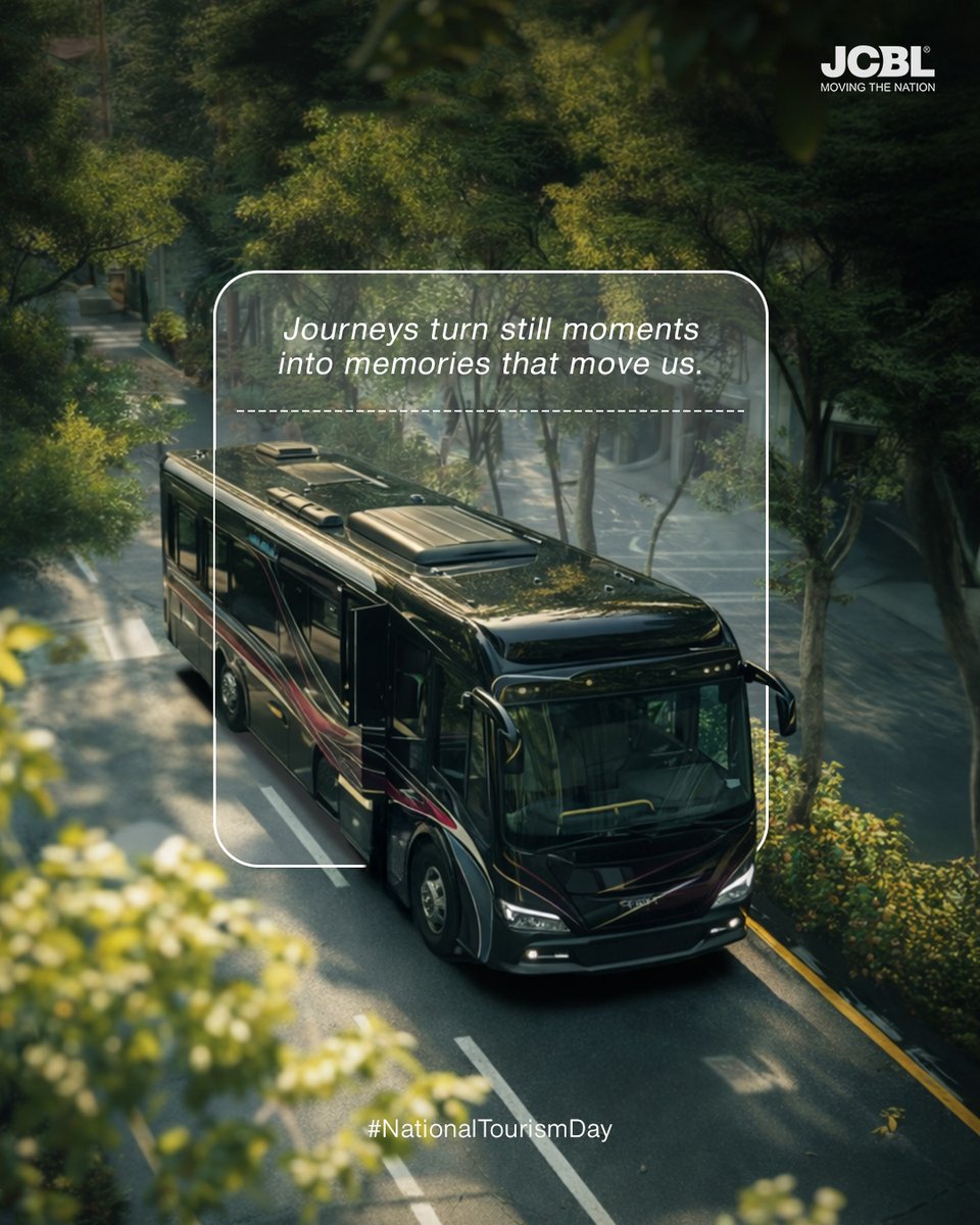 Every journey brings life to quiet moments, shaping memories that stay with us. As we move forward together, these moments remind us of the shared paths that connect us.

#NationalTourismDay #JCBL #MobilitySolutions #MovingTheNation