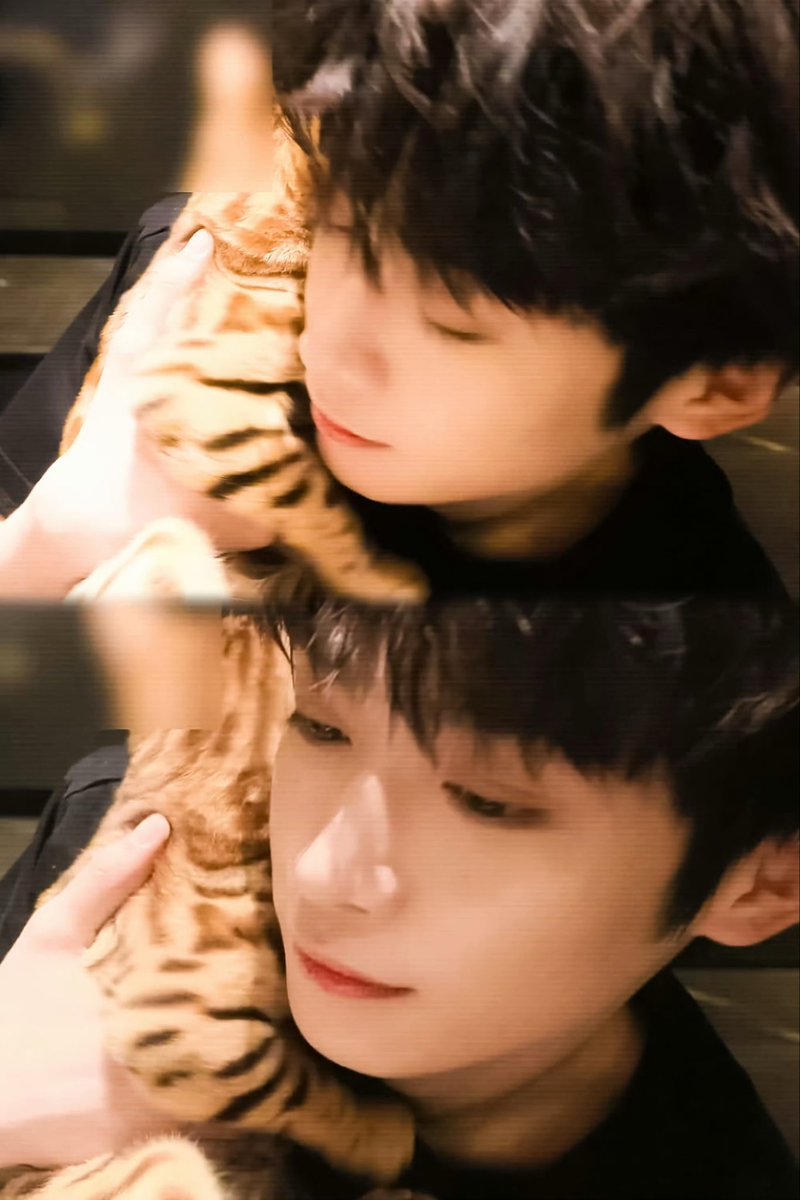 my baby with his babies 🥹