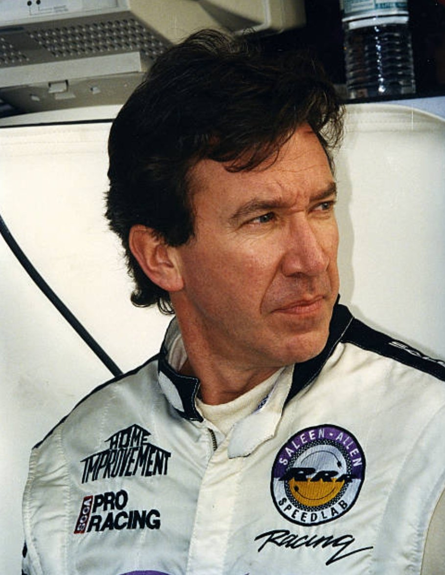 nascarman_rr's tweet photo. Actor Tim Allen co-drove two Saleen Ford Mustangs in the 1997 Rolex 24. The higher finishing car placed 9th in the GTS-2 class. 

The team was called RRR Racing, named after the grunting noise he made in Home Improvement. https://t.co/MjLHoxeLhP