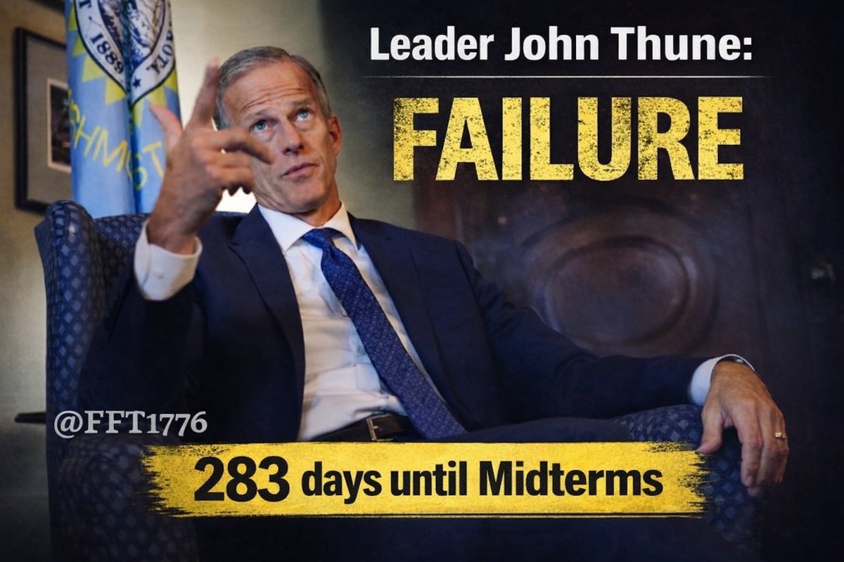 FFT1776's tweet image. Why are we fighting this hard for a BASIC election integrity law? … a law that exists in every democracy in the world.

Pass the SAVE Act.
Nuke the filibuster.

Leader Thune needs to speak up.