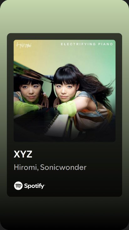 #DavidsMonthOfMusic

Day 24

a song with an X in the title

“XYZ” - Hiromi featuring Sonicwonder
#Instrumental
#Jazzuary

youtu.be/hraqLQLPLts?si…
